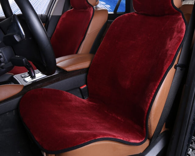 Fluffy Solid Color Car Seat Cover Automobiles & Motorcycles Interior Accessories