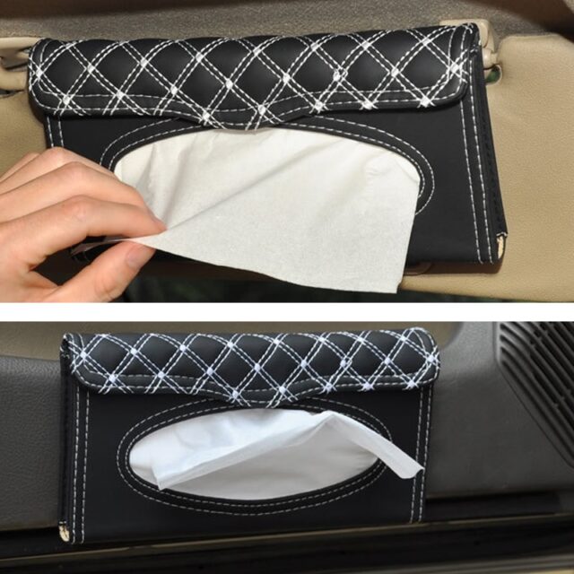 Car Sun Visor Mounted Tissue Box Automobiles & Motorcycles Interior Accessories