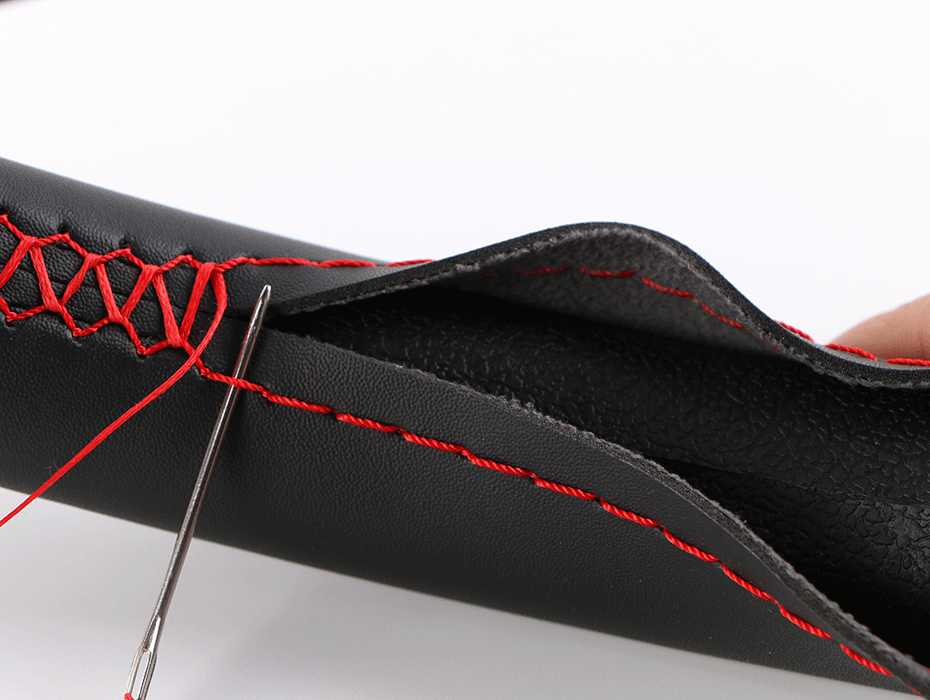 Genuine Leather Steering Wheel Cover