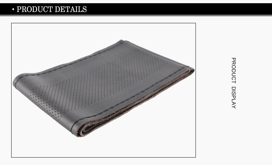 Genuine Leather Steering Wheel Cover