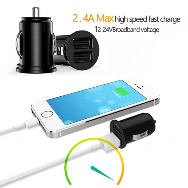 Car 2 Port USB Mini Charger Automobiles & Motorcycles Car Electronics