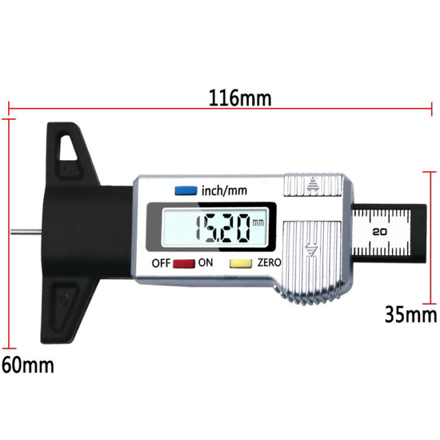 Digital Car Tire Tread Depth Gauge Automobiles & Motorcycles Car Wash & Maintenance