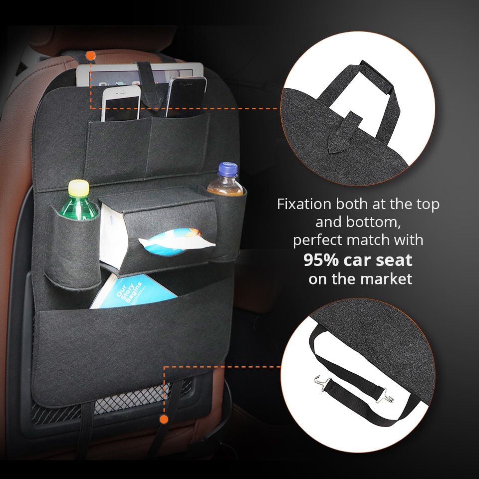 Felt Car Back Seat Organizer