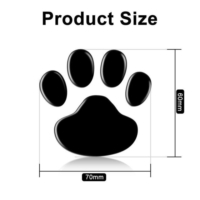 3D Paw Shaped Car Stickers 2 pcs Set Automobiles & Motorcycles Exterior Accessories
