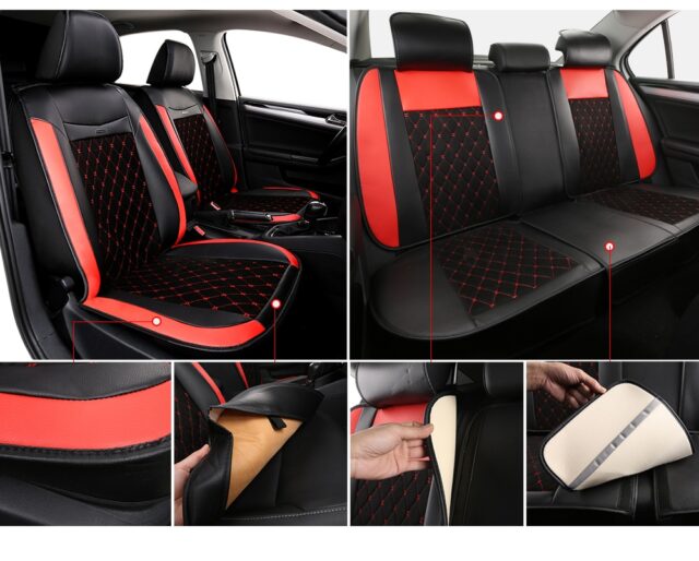 Leather Universal Seat Cover Automobiles & Motorcycles Interior Accessories
