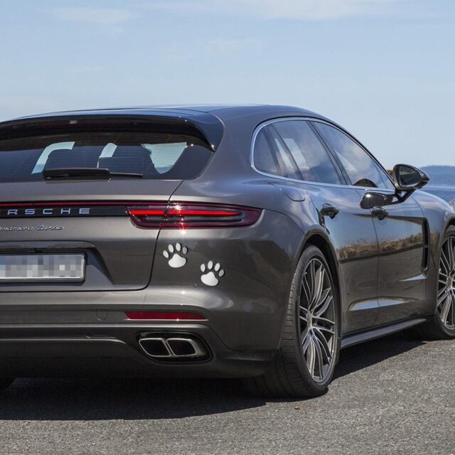 3D Paw Shaped Car Stickers 2 pcs Set Automobiles & Motorcycles Exterior Accessories